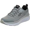 Skechers D'lux Walker Pensive Oxford, Uomo, Grau Schwarz, 42.5 EU X-Larga
