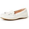 Geox D Vega Moc B, Mocassini Donna, Blu/Beige (Blue/Skin), 38.5 EU