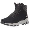 Skechers D'lites - Chill Flurry, Stivaletti Donna, Nero Black Suede Knit Blk, 35.5 EU