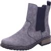 Rieker Z6861, Stivali Chelsea Donna, Grigio, 36 EU