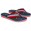 Tommy Hilfiger Infradito Donna Tommy Loves NY Beach Sandal Scarpe da Mare, Blu (Midnight), 39 EU