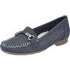 Rieker 40065, Mocassino Donna, Blu, 36 EU