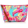 The Holiday Shop London - Pochette da donna in tela con pochette tropicale, Multicolore (turchese/giallo),