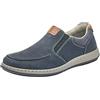 Rieker 17360, Mocassini Uomo, Blu (Pazifik/Amaretto/Navy), 46 EU X-Larga