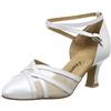 Diamant Donna Scarpe da Ballo 147-068-391, Standard & Latino, Avorio Perlato Bianco, 42 2/3 EU