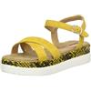 s.Oliver 5-5-28201-24, Sandali con Cinturino alla Caviglia Donna, Giallo Sun Snake 617, 37 EU