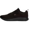 Tommy Hilfiger Uomo Sneakers Running Corporate Knit Rib Runner Scarpe Sportive, Nero (Black), 40