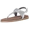 MARCO TOZZI 2-2-28128-26 Sandalo in Pelle, Donna, Silver Comb, 39 EU