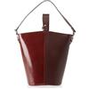 Chicca Borse 8890, Borsa a Spalla Donna, Rosso (Bordo), 31x33x16 cm (W x H x L)