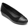 Hotter Angel - Ballerine Punta Chiusa Donna, Nero, 37.5 EU