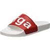 Superga 1908 Slides Polysoft - Scarpe Da Spiaggia E Piscina Unisex - Adulto, Bianco (White/Red A06), 37 EU, Pair
