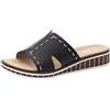Rieker V3692, Sandali Donna, Nero, 40 EU