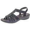 Rieker Frühjahr/Sommer 60870, Sandali a Punta Chiusa Donna, Nero (Black 00), 39 EU