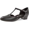 Diamant Donne Scarpe da Ballo 053-029-034 - Pelle Nappa Nero - 2,8 cm Tacco a Blocco - Misura: UK 4