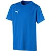 Puma Liga Training Jersey Jr, Maglia Calcio Unisex-Bambini, Blu (Electric Blue Lemonade/White), 152