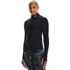 Under Armour Qualifier Half Zip Felpa, Donna, Nero, SM