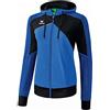 Erima, Giacca da Allenamento con Cappuccio Premium One 2.0 Donna, New Royal/Nero/Bianco, 34