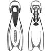 Cressi Frog Plus FINS Black/Silver L/XL