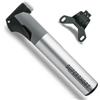 SKS GERMANY SUPERSHORT mini pompa per bici (pompa per bici con funzione telescopica, tubo rimovibile e impugnatura ergonomica a T, adatta a tutti i tipi di valvole, incl. supporto per pompa), argento