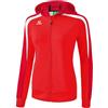 Erima 4043523862850 Jacket, Donna, rosso/rosso scuro/bianco, 36