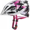 uvex air wing, casco tuttofare leggero unisex, regolazione individuale delle dimensioni, ampliabile con luce a LED, white-pink, 56-60 cm