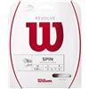 Wilson WRZ946600 Corda da Tennis Revolve, 12.2 m, Unisex, Bianco, 1.25 mm