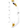 Cressi MINIDRY Snorkel SIL. Clear/Tube Yellow