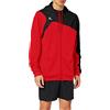 Erima, Giacca da Allenamento con Cappuccio Club 1900 2.0 Unisex - Adulto, Rosso/Nero, XXXL