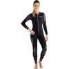 Cressi Lei Monopiece Wetsuit 2.5mm - Muta Monopezzo per snorkeling, nuoto e sport acquatici, in Neoprene Ultra Stretch 2.5mm, per Donna, Nero/Grigio/Rosa, XL