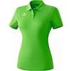 Erima Casual Basic, Maglietta Polo Tecnica Donna, Green, 42