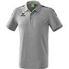 Erima 2111907, Maglietta Polo Unisex Bambini, Grigio Marna/Nero, 140