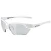 ALPINA Unisex - Adulti, TWIST FIVE S HR V Occhiali sportivi, white gloss, One Size