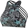 Beco - Top Sportivo da Donna, a Collo Alto, con Spalline Incrociate, Imbottitura Rimovibile, Coppa B, Donna, 36170, Nero/Multicolore, 34