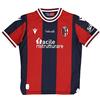 Macron Bfc Merch Ca T-Shirt Tifoso Jersey Cottonpoly Ros Jr T-Shirt Cotone da Bambino Rossa Bologna FC 2020/21 Bimbo 0-24 