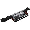 Ultrasport 331500000042, Cintura con Illuminazione, Tasca con Cerniera in Neoprene, per la Notte, LED Lampeggianti, Borsa Antipioggia e Antiumidità Unisex-Adulto, Arancione, 4.7 Pollici