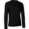 GripGrab Merino-Wool Polyfibre Long Sleeve, Maglia Intima Unisex-Adult, Nero, XXL