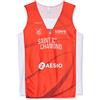 Saint Chamond Basket Saint Chamond - Maglia Ufficiale da Basket per Bambini, Stagione 2019-2020, Bambini, Maillot_Ext_STCHAMOND, Rosso, FR : XXS (Taille Fabricant : 10 Ans)