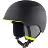 ALPINA Unisex - Bambini, MAROI JR Casco da sci, charcoal-neon matt, 51-54 cm