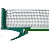 Relaxdays Rete Ping Pong, Tennis Tavolo, Regolabile, HxLxP: 15 x 174 x 2,5 cm, Portatile, Giardino, Esterno, Verde