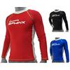 Kenneth J Lane Sphinx Rashguard Manica Lunga (Blu, M)