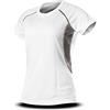 Trimm T-Shirt da Donna Bee, Donna, T-Shirt Bee, Bianco/Grigio, XS