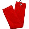 Longridge Asciugamano da golf Luxury 3 Fold Rosso