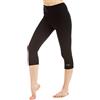 Winshape, Leggings a 3/4 Donna, Nero (Schwarz), S