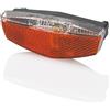 XLC Borsa da viaggio per adulti con luce posteriore a batteria LED CL-R19, nera, unisize