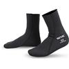 SEAC Prime, Calzari in Neoprene 2 mm, Foderati in Nylon, Calzini da Subacquea Unisex-Adult, Nero, XS