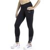 XAED, pantaloni lunghi da corsa, da donna, colore nero, taglia S