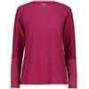 CMP Jacquard Relief Jersey Long Sleeve Shirt, Girl, 42, Sangria