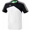 Erima 1081803, T-Shirt Uomo, Bianco/Nero/Bianco, S