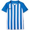 Nike Striped Division III Jersey SS, T-Shirt Unisex Bambini, Royal Blue/White/Black/(Black), M