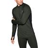 Under Armour Gametime Coldgear 1/2 Zip Maglia a Maniche Lunghe, Uomo, Verde, SM